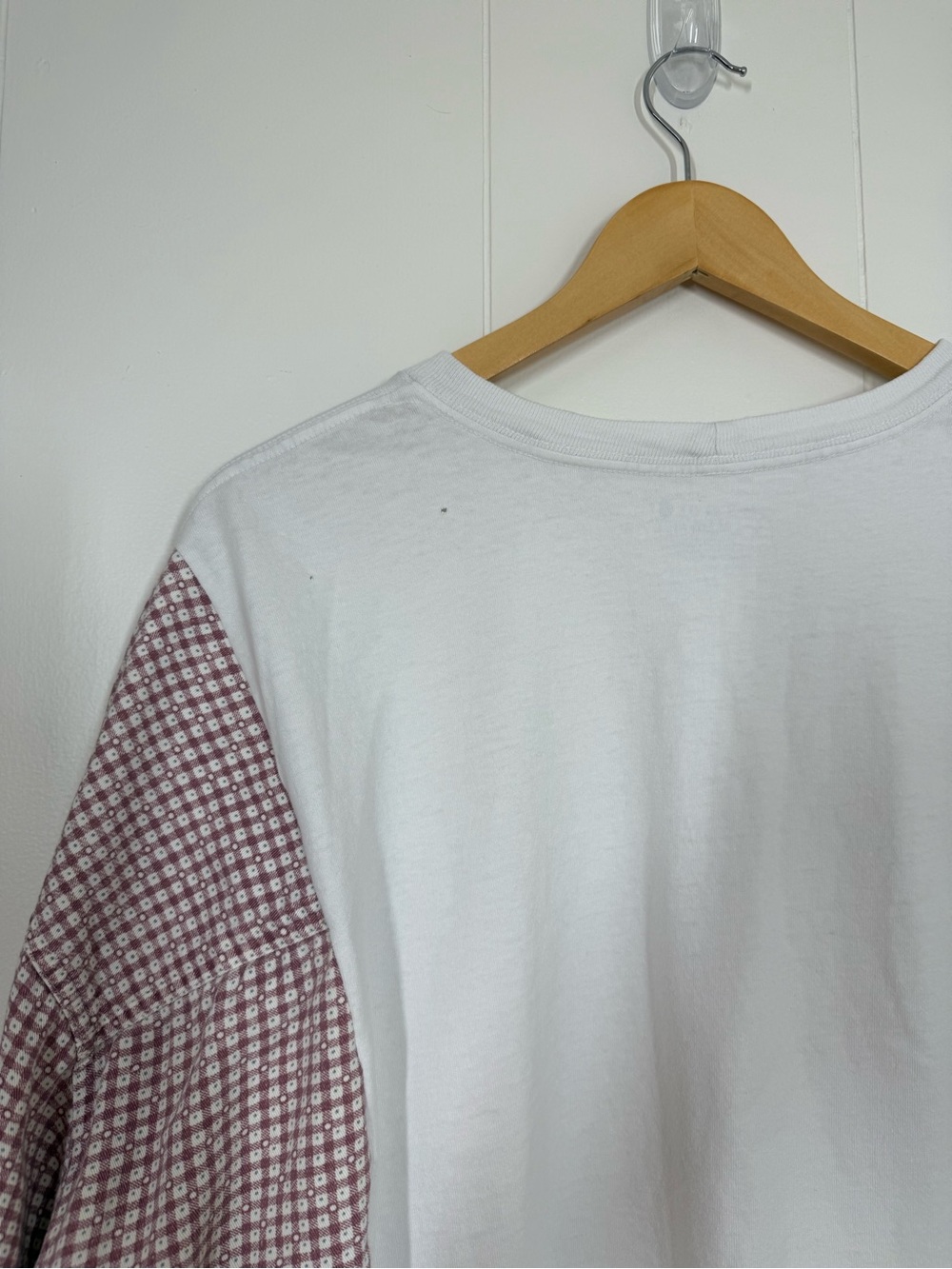Remi Lyn & Co. Handmade Upcycled Split Carhartt & Flannel Long Sleeve Tee - Picture 12 of 14